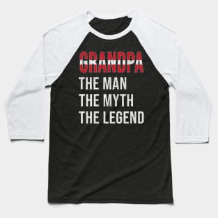 Grand Father Latvian Grandpa The Man The Myth The Legend - Gift for Latvian Dad With Roots From  Latvia Baseball T-Shirt